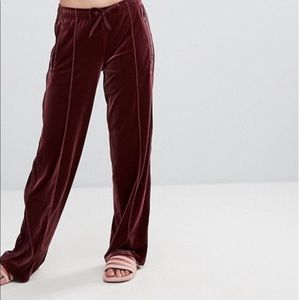 adidas velour track pants